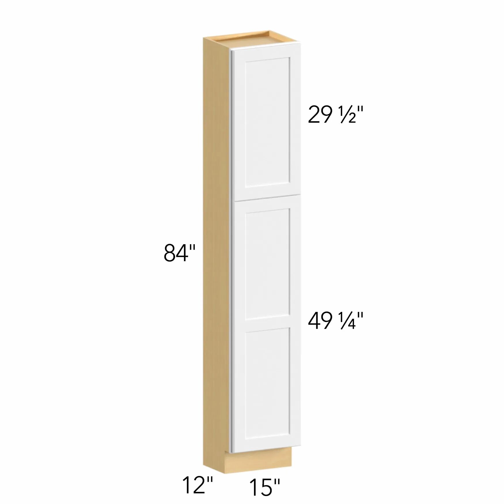 Allure® Echo Timber 15"W x 84"H x 12"D Tall Pantry Cabinet (TP151284)