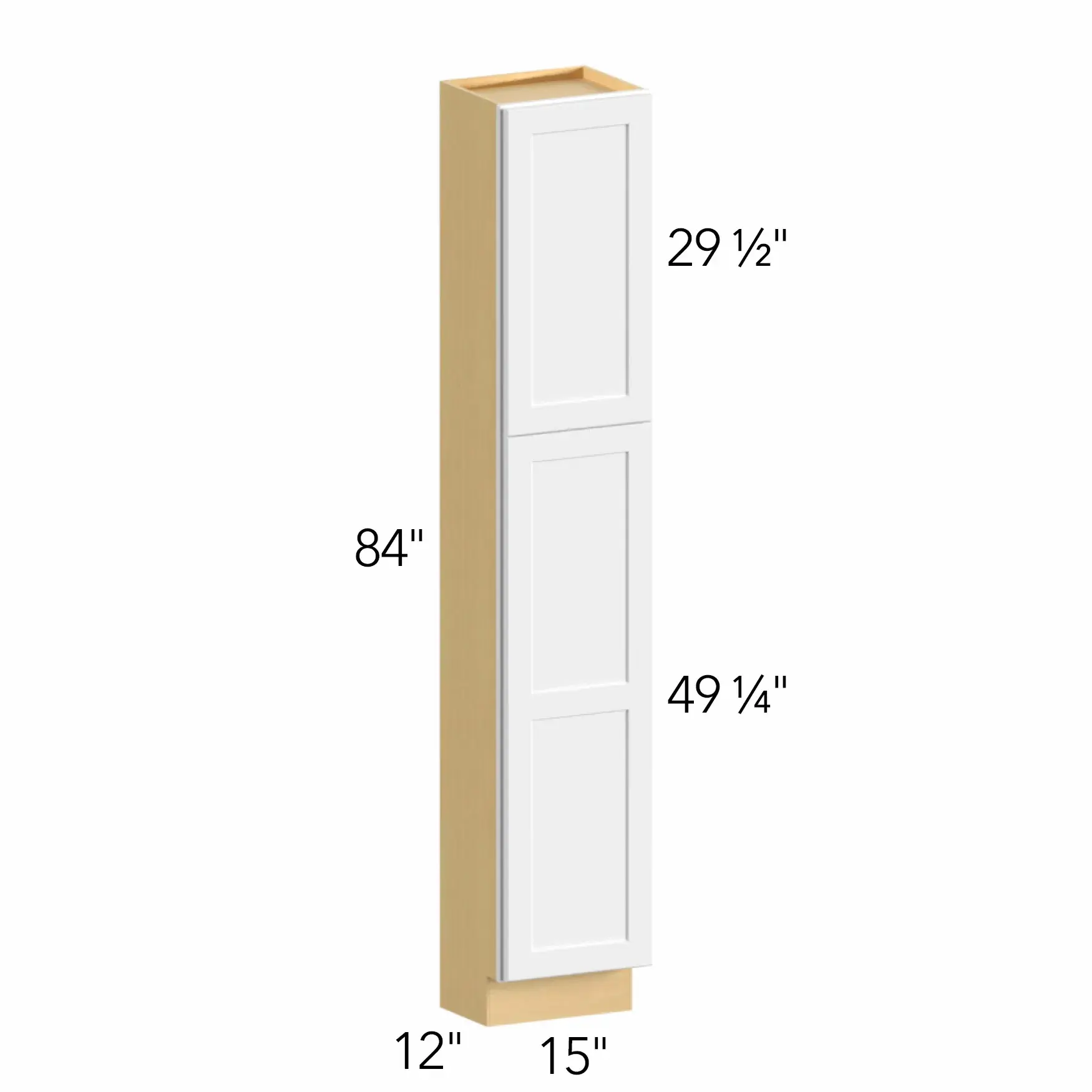 Allure® Echo Timber 15"W x 84"H x 12"D Tall Pantry Cabinet (TP151284)