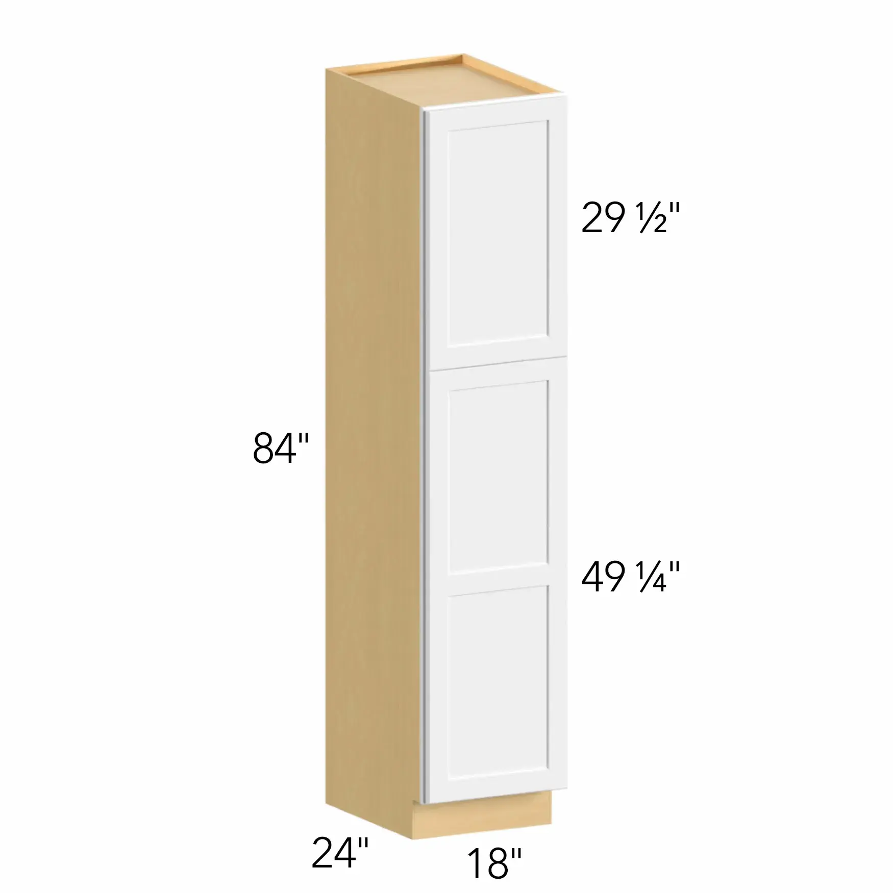 Allure® Echo Timber 18"W x 84"H x 24"D Tall Pantry Cabinet (TP182484)