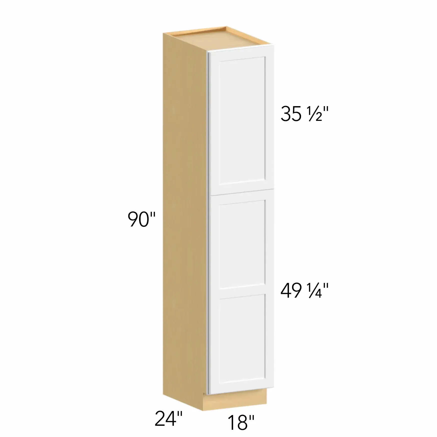 Allure® Echo Timber 18"W x 90"H x 24"D Tall Pantry Cabinet (TP182490)