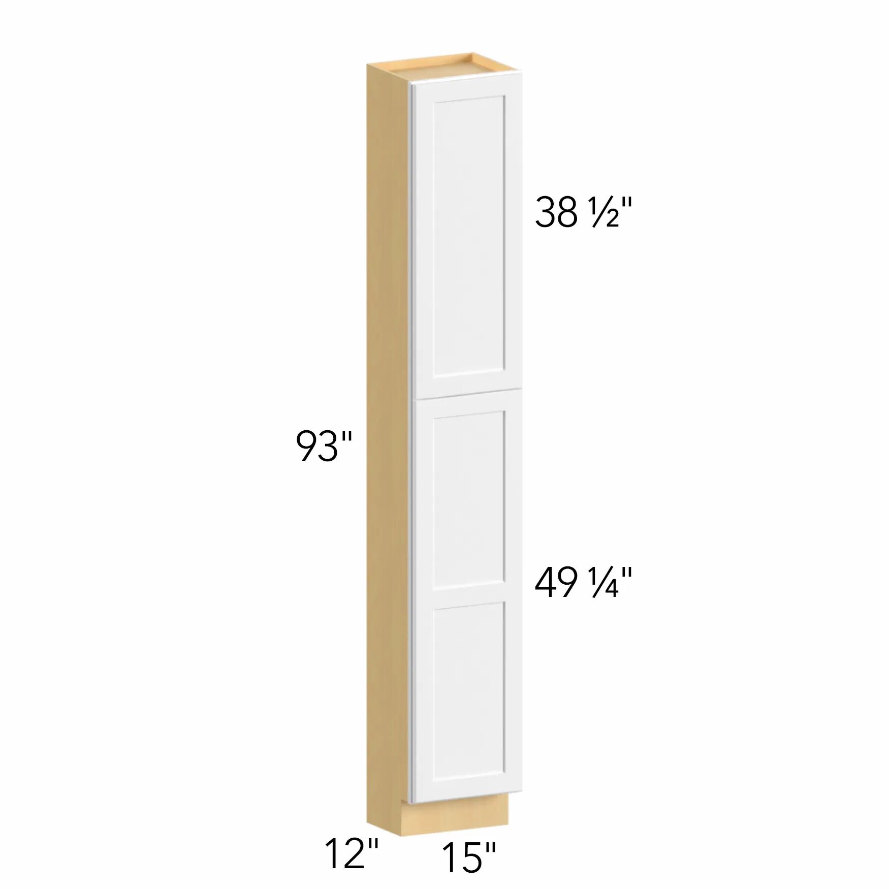 Allure® Galaxy Timber 15"W x 93"H x 12"D Tall Pantry Cabinet (TP151293)