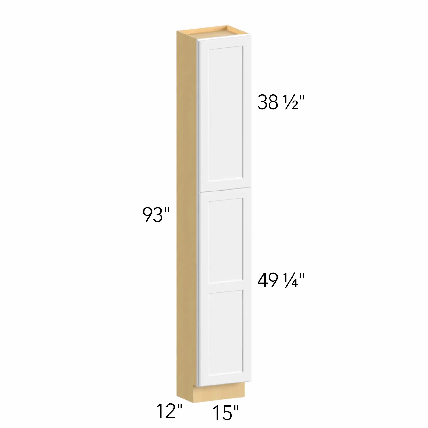 Allure® Galaxy Timber 15"W x 93"H x 12"D Tall Pantry Cabinet (TP151293)