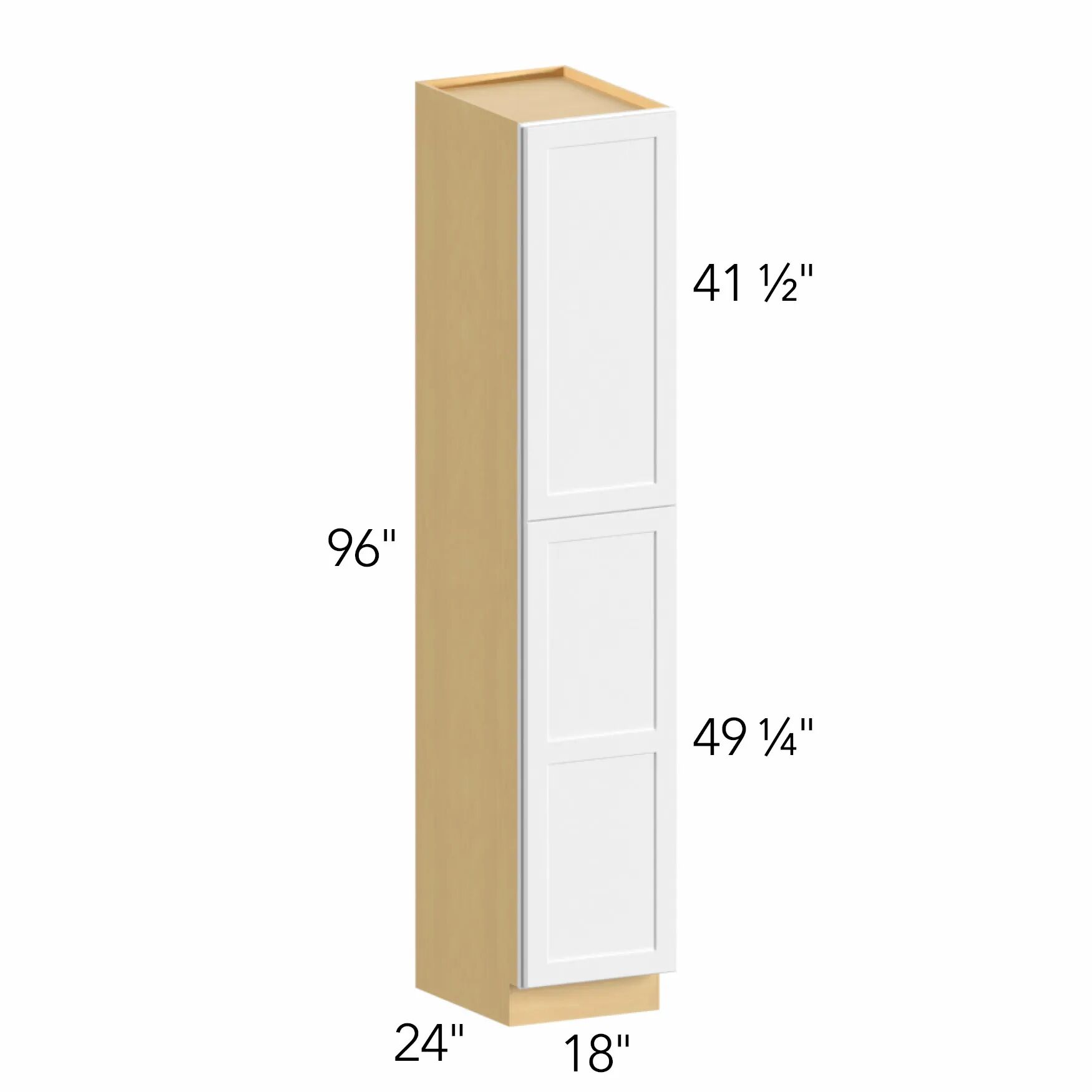 Allure® Echo Timber 18"W x 96"H x 24"D Tall Pantry Cabinet (TP182496)