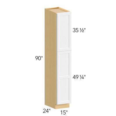 Allure® Galaxy Cobblestone 15"W x 90"H x 24"D Tall Pantry Cabinet (TP152490)