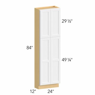 Allure® Echo Timber 24"W x 84"H x 12"D Tall Pantry Cabinet (TP241284)