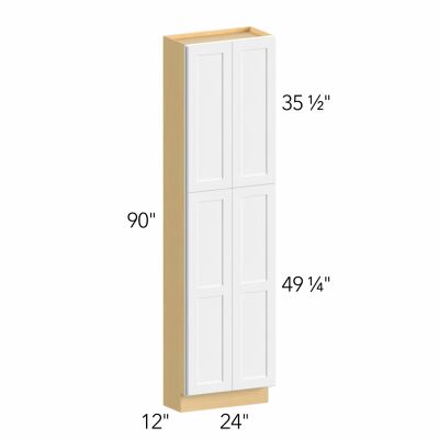 Allure® Echo Timber 24"W x 90"H x 12"D Tall Pantry Cabinet (TP241290)