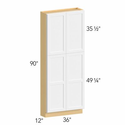 Allure® Echo Timber 36"W x 90"H x 12"D Tall Pantry Cabinet (TP361290)