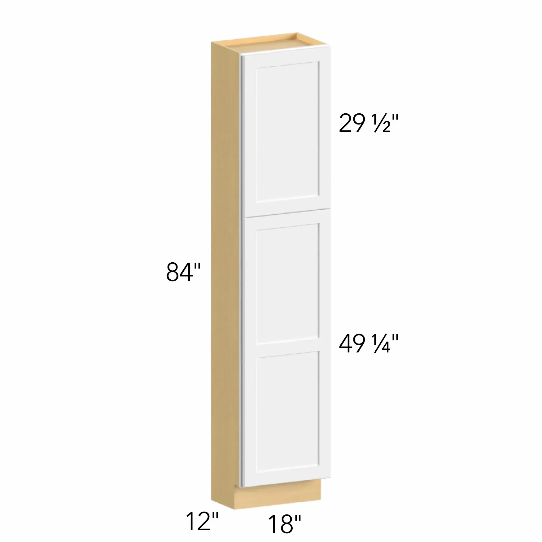 Allure® Echo Timber 18"W x 84"H x 12"D Tall Pantry Cabinet (TP181284)