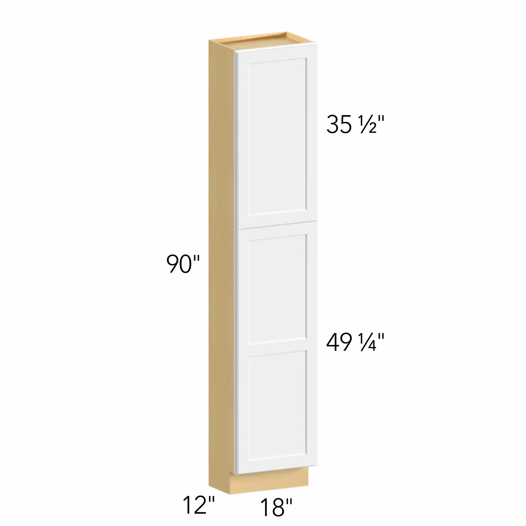 Allure® Echo Timber 18"W x 90"H x 12"D Tall Pantry Cabinet (TP181290)