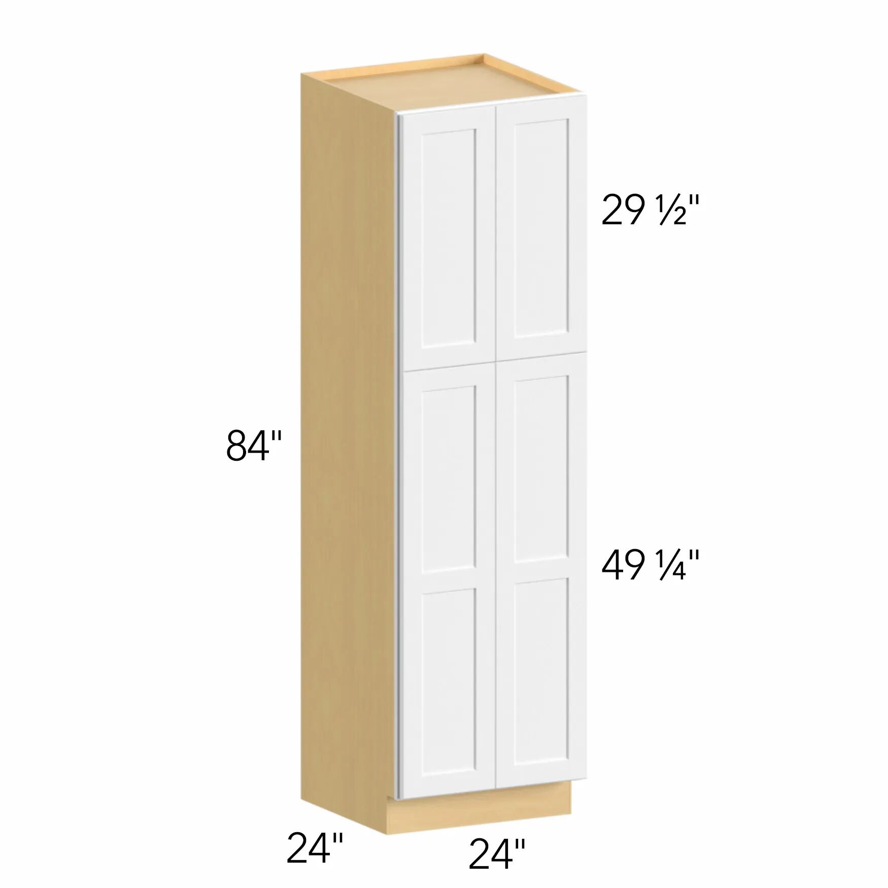 Allure® Echo Timber 24"W x 84"H x 24"D Tall Pantry Cabinet (TP242484)