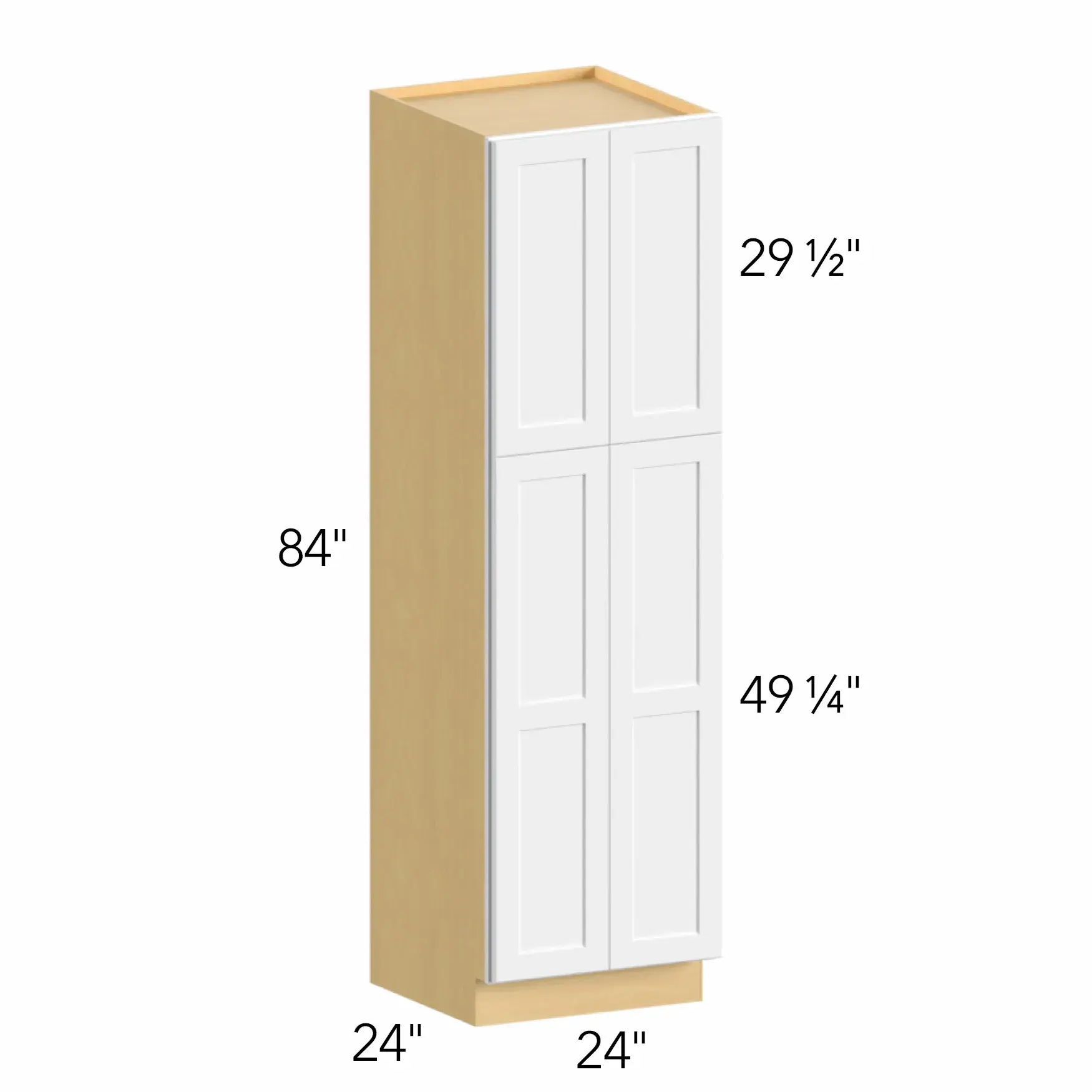 Allure® Echo Timber 24"W x 84"H x 24"D Tall Pantry Cabinet (TP242484)