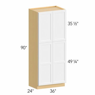 Allure® Echo Timber 36"W x 90"H x 24"D Tall Pantry Cabinet (TP362490)