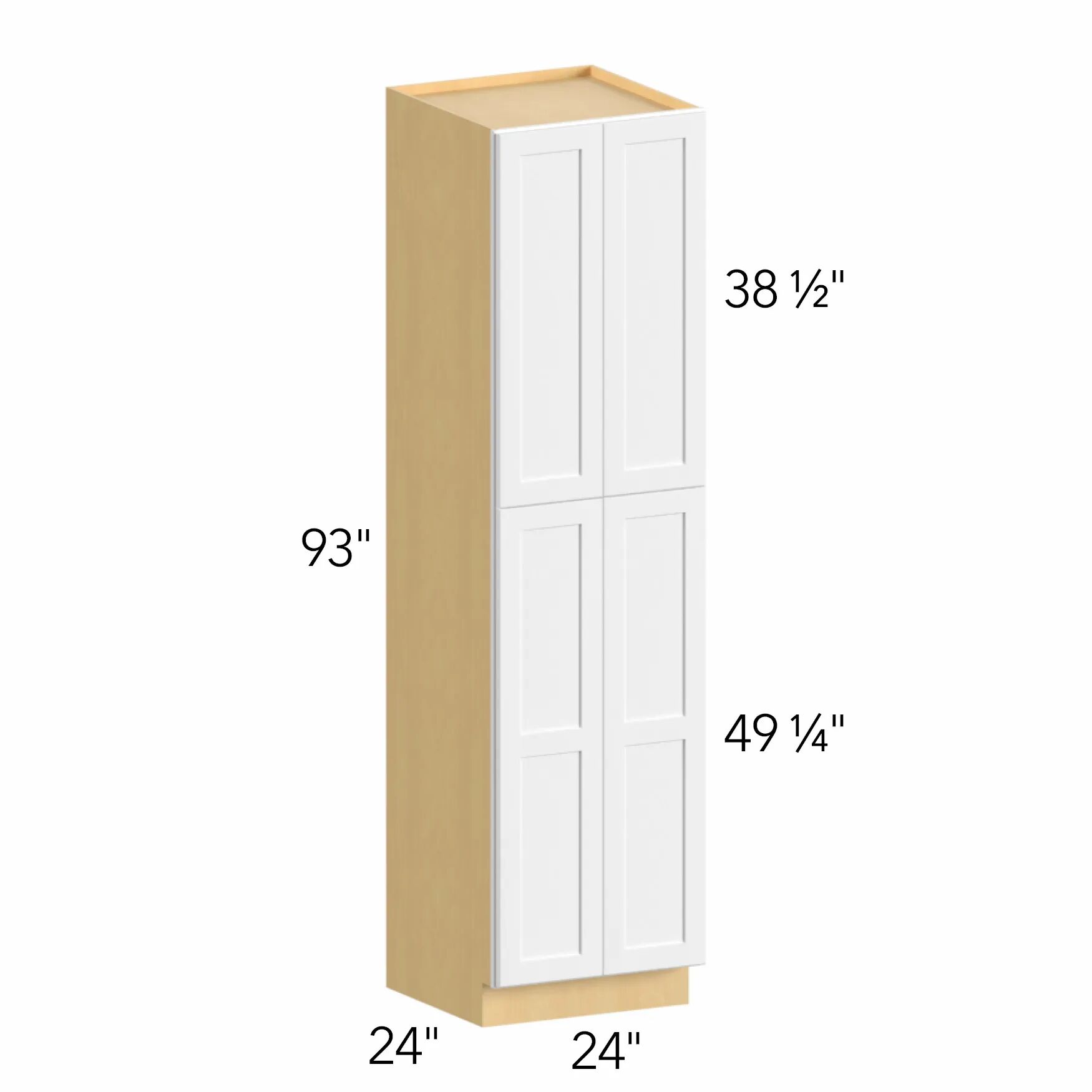 Illume® Tuscany Ida 1 24"W x 88.5"H x 24"D Tall Pantry Cabinet (TP242493)