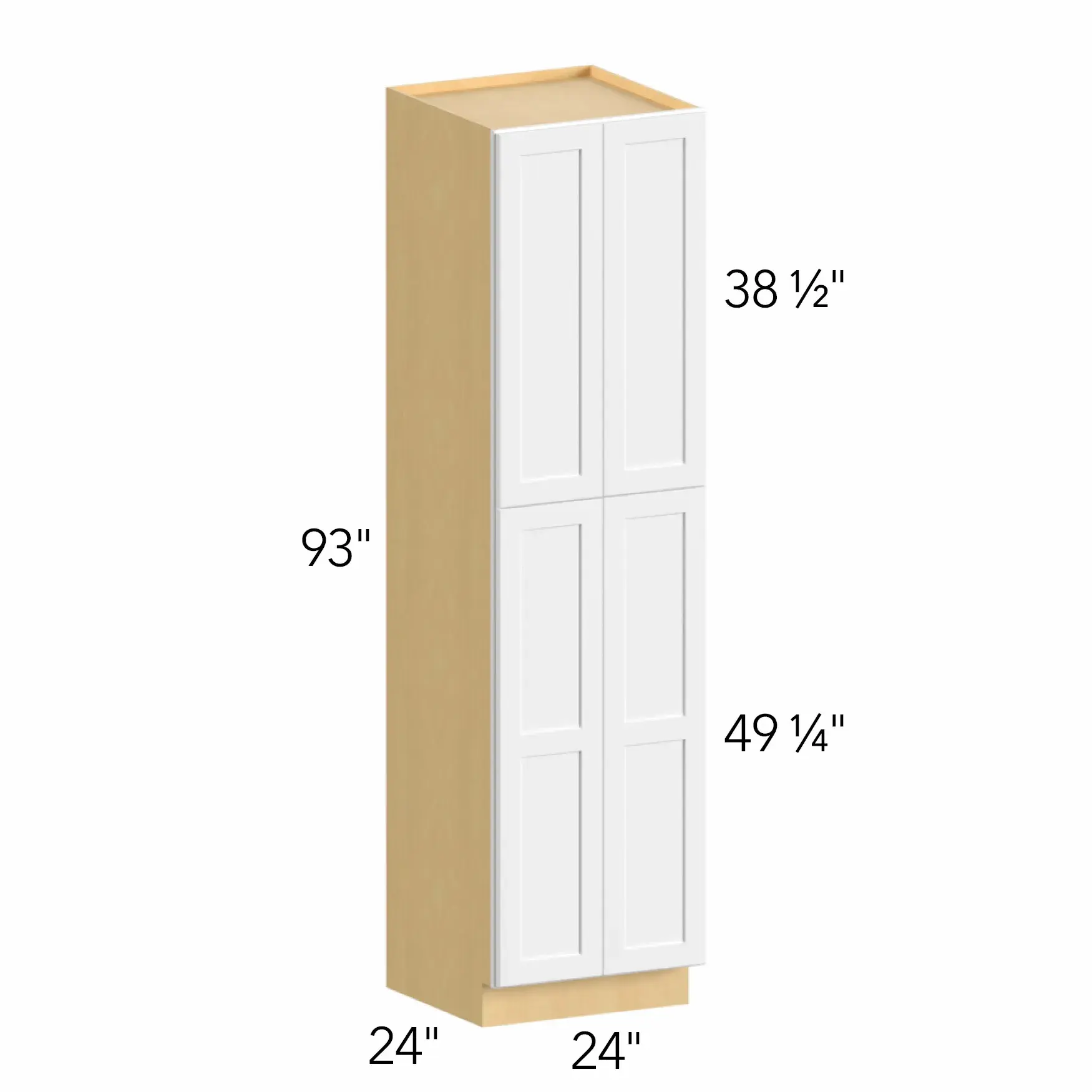 Illume® Tuscany Ida 1 24"W x 88.5"H x 24"D Tall Pantry Cabinet (TP242493)