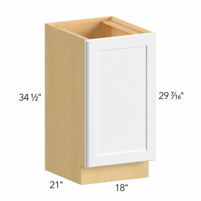 Allure® Luna Dove 18"W x 34.5"H x 21"D Vanity Cabinet (VB18FD)