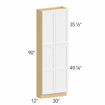 Allure® Galaxy Timber 30"W x 90"H x 12"D Tall Pantry Cabinet (TP301290)