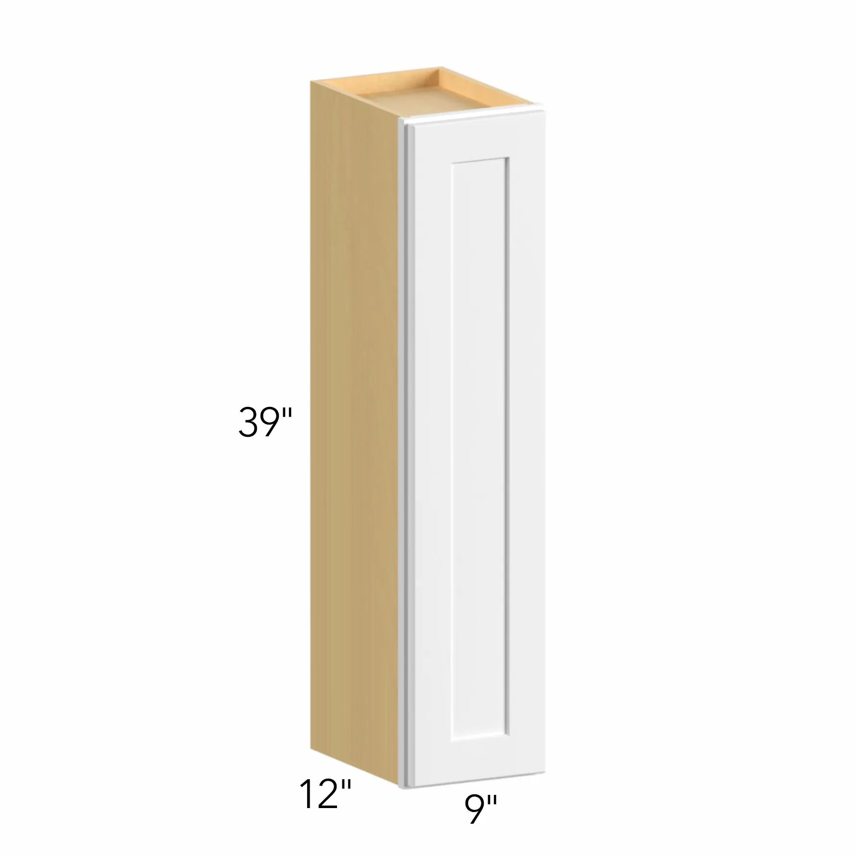 Ovela® Tuscany Como Ash 2 9"W x 39"H x 13"D Wall Cabinet (W0939)