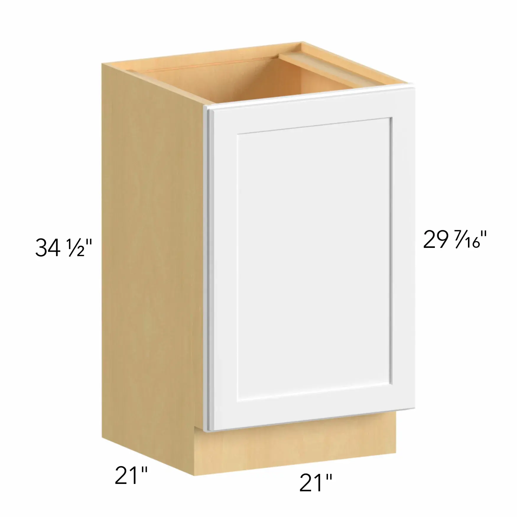 Allure® Echo Dove 21"W x 34.5"H x 21"D Vanity Cabinet (VB21FD)