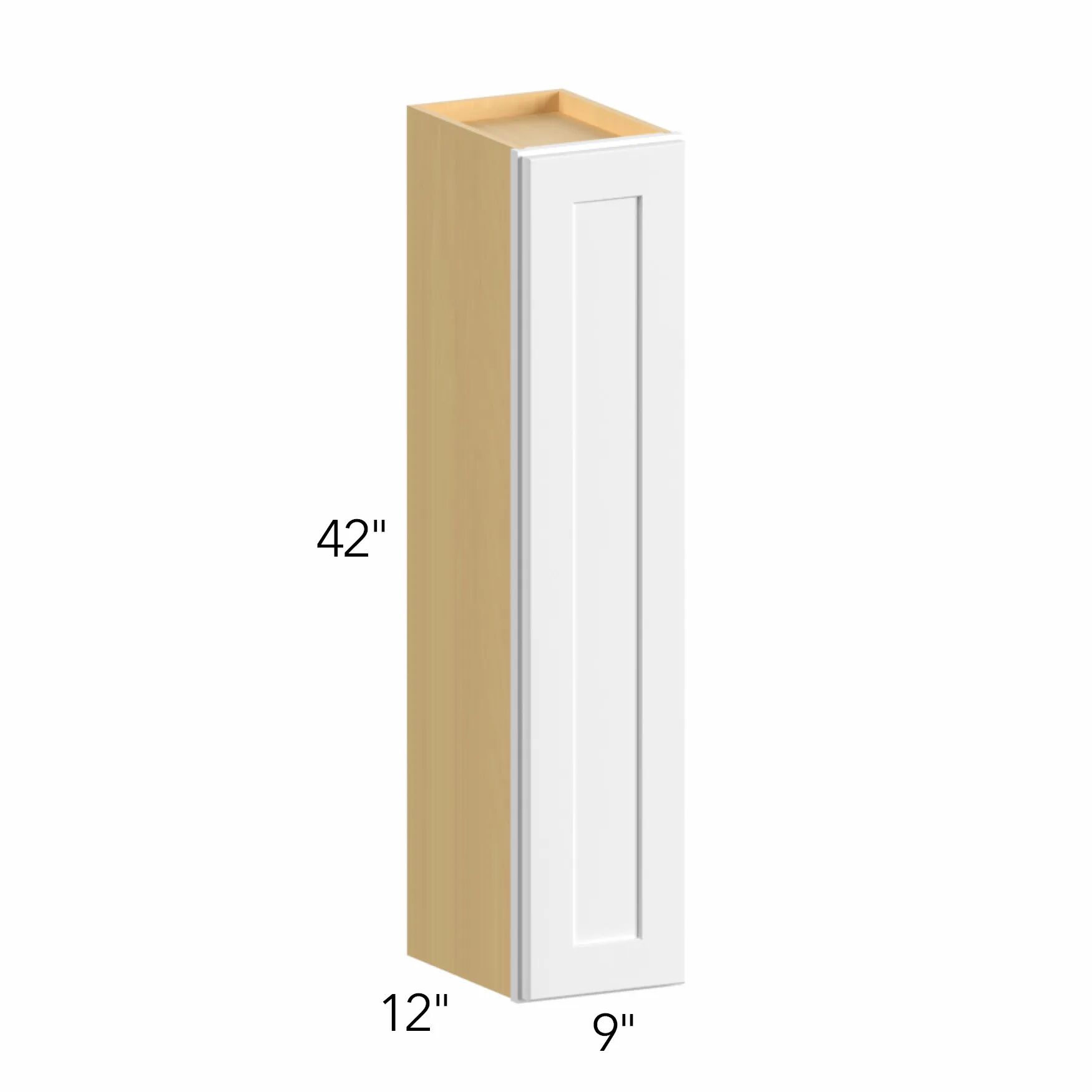 Allure® Luna Timber 9"W x 42"H x 12"D Wall Cabinet (W0942)