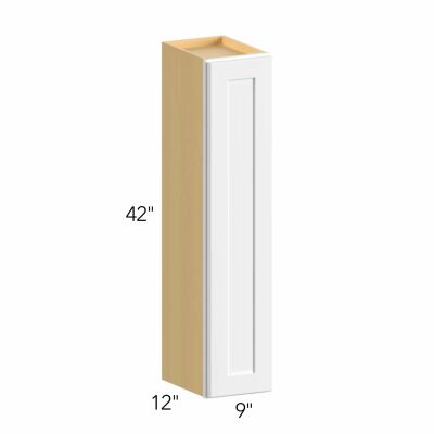 Allure® Echo Dove 9"W x 42"H x 12"D Wall Cabinet (W0942)