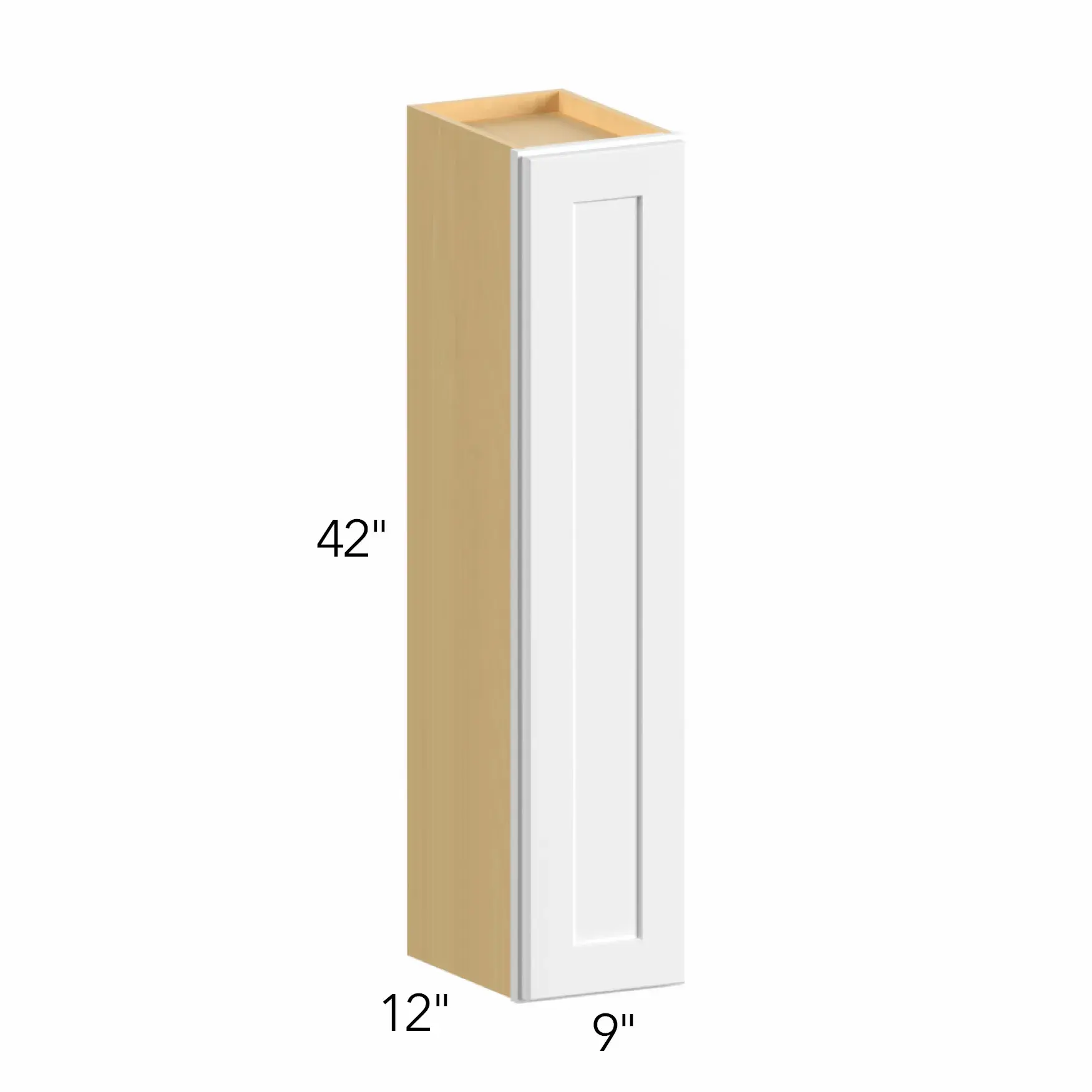 Allure® Luna Timber 9"W x 42"H x 12"D Wall Cabinet (W0942)