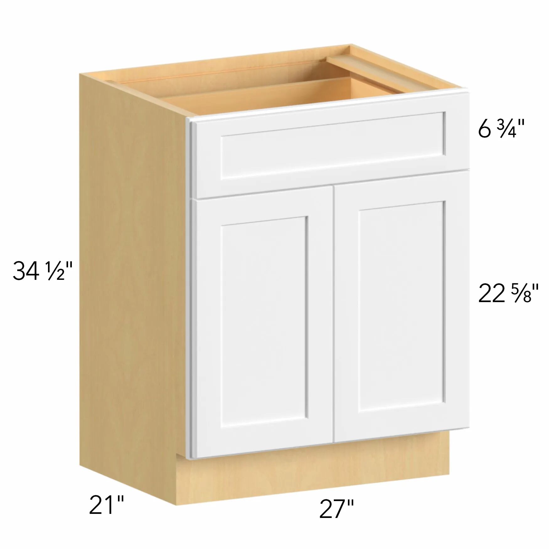 Allure® Echo Dove 27"W x 34.5"H x 21"D Vanity Cabinet (VB27-34)