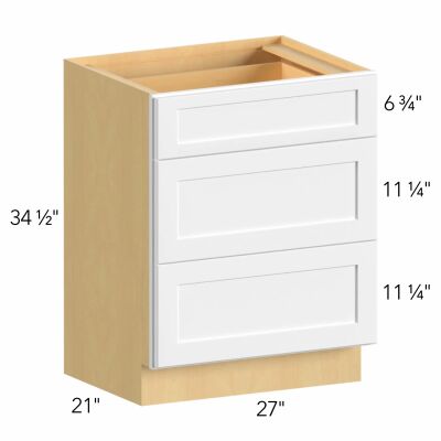 Allure® Echo Dove 27"W x 34.5"H x 21"D Vanity Drawer Base (VDB27-34)