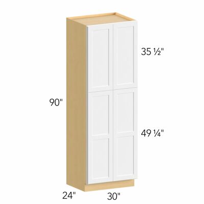 Allure® Echo Timber 30"W x 90"H x 24"D Tall Pantry Cabinet (TP302490)