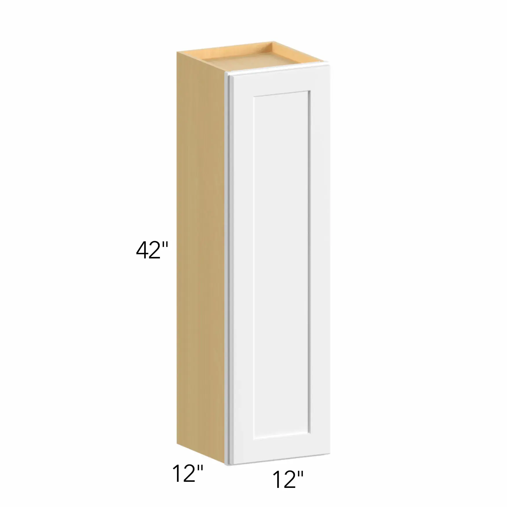 Allure® Echo Dove 12"W x 42"H x 12"D Wall Cabinet (W1242)