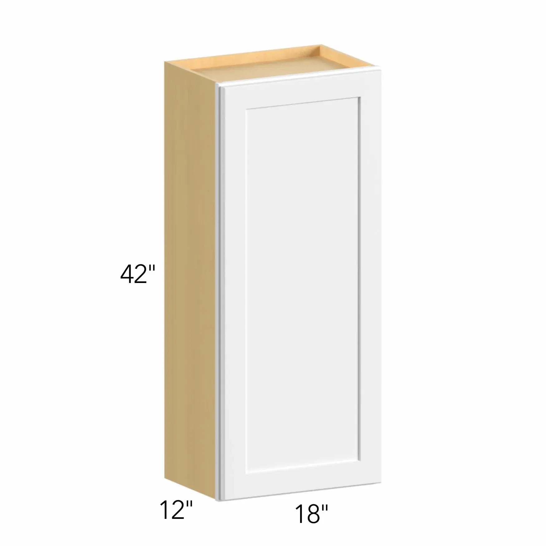 Allure® Echo Dove 18"W x 42"H x 12"D Wall Cabinet (W1842)