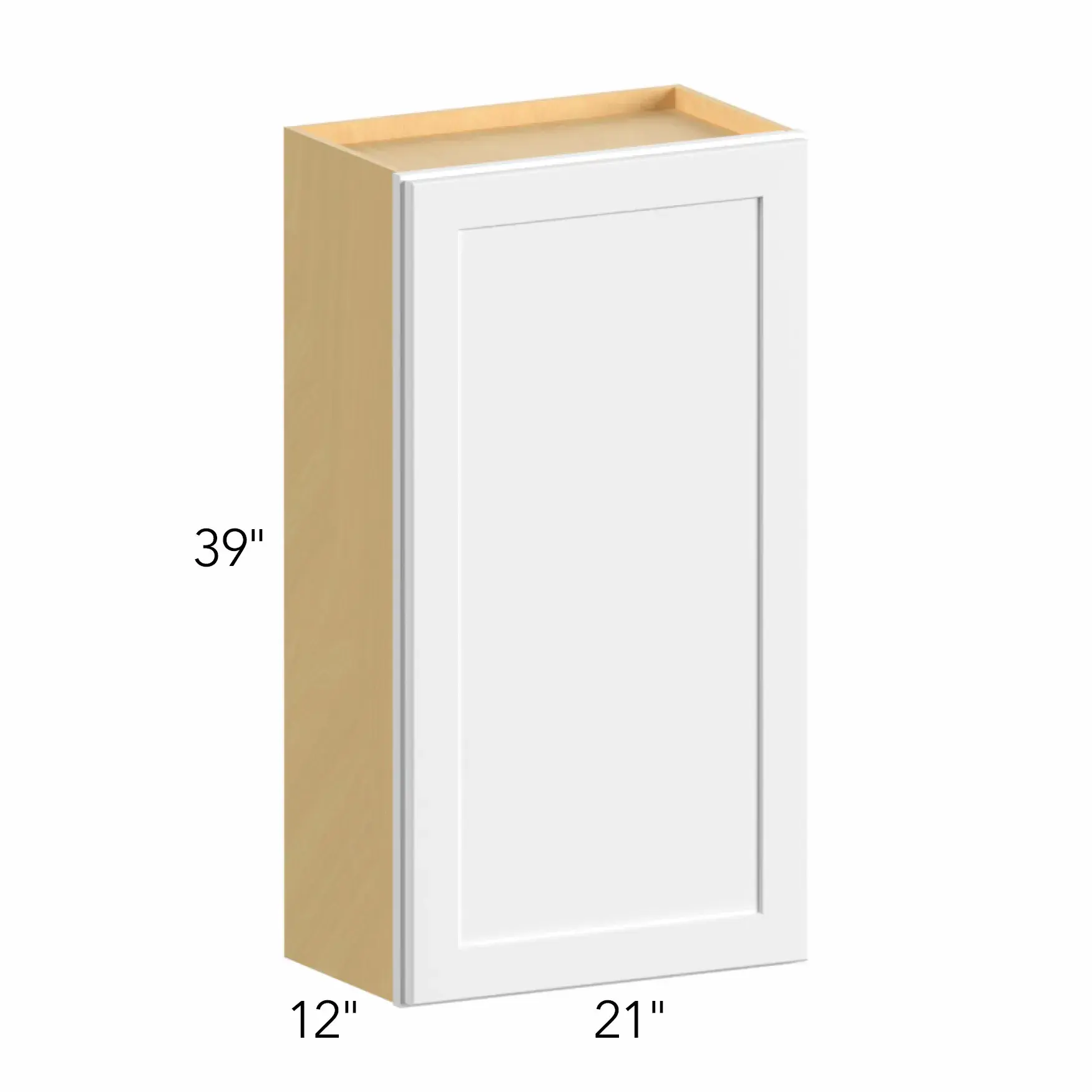 Ovela® Tuscany Blanco 21"W x 39"H x 13"D Wall Cabinet (W2139)