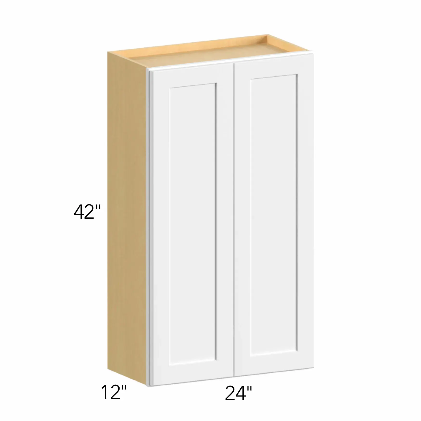 Allure® Echo Dove 24"W x 42"H x 12"D Wall Cabinet (W2442)