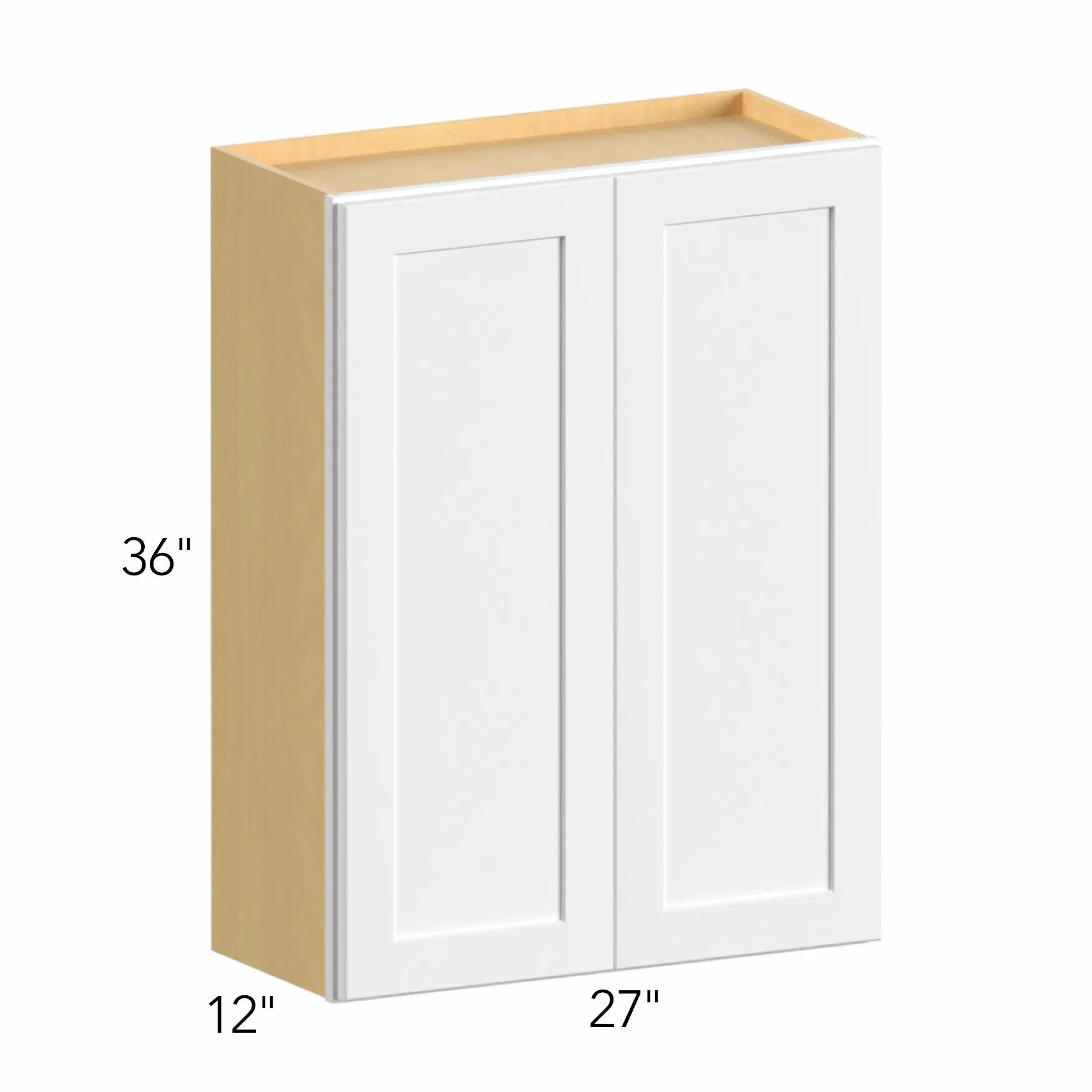Allure® Luxe Frost 27"W x 36"H x 12"D Wall Cabinet (W2736)