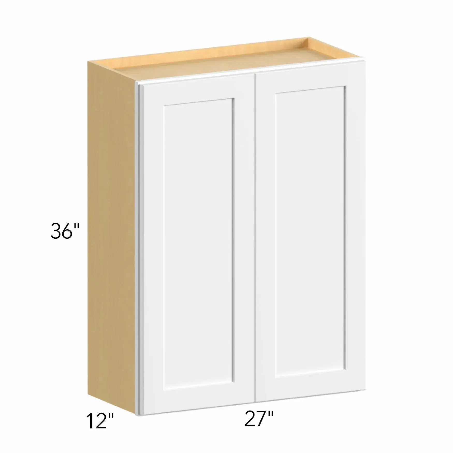 Allure® Luxe Frost 27"W x 36"H x 12"D Wall Cabinet (W2736)