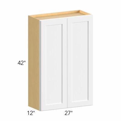 Allure® Echo Dove 27"W x 42"H x 12"D Wall Cabinet (W2742)