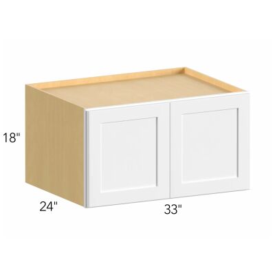 Allure® Luna Truffle 33"W x 18"H x 24"D Wall Cabinet (W331824)