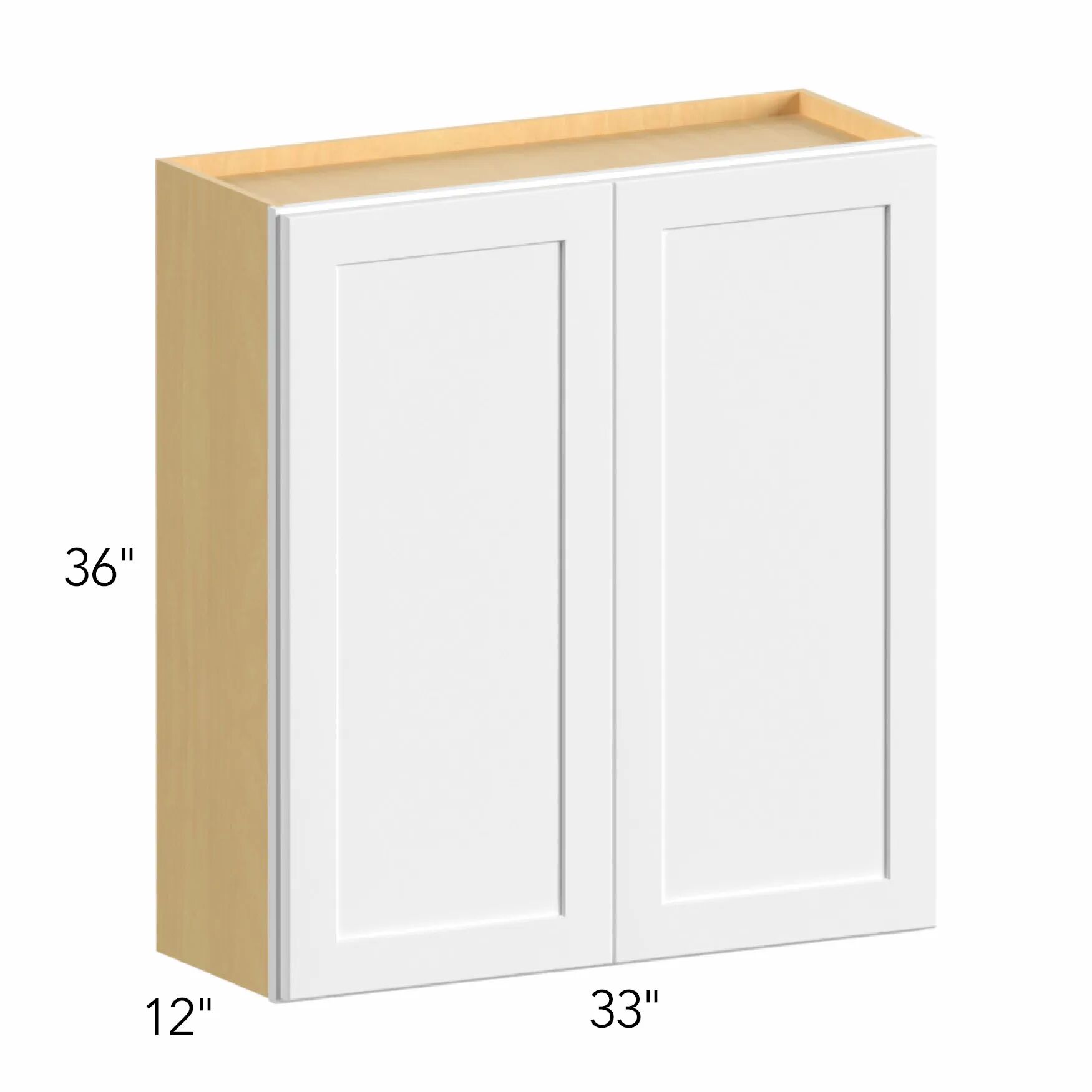 Allure® Luna Timber 33"W x 36"H x 12"D Wall Cabinet (W3336)