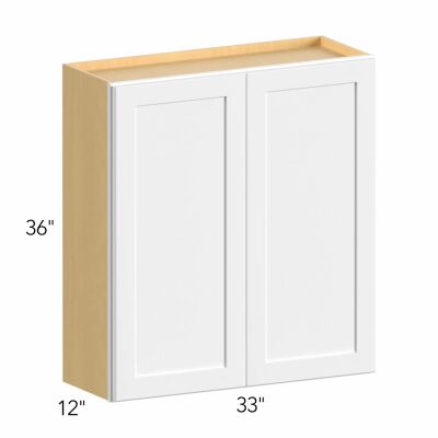 Allure® Echo Dove 33"W x 36"H x 12"D Wall Cabinet (W3336)