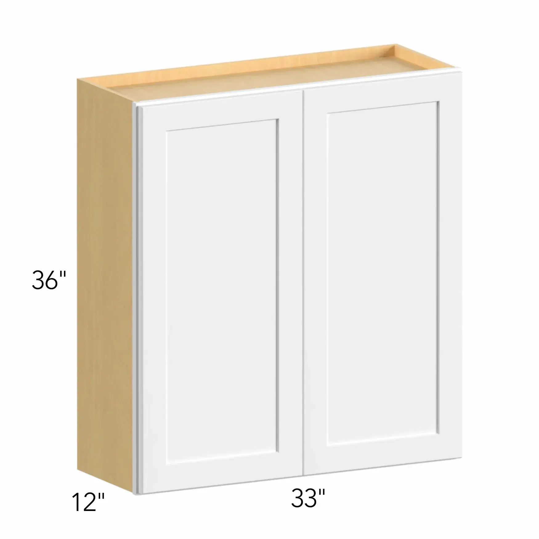Allure® Luna Timber 33"W x 36"H x 12"D Wall Cabinet (W3336)