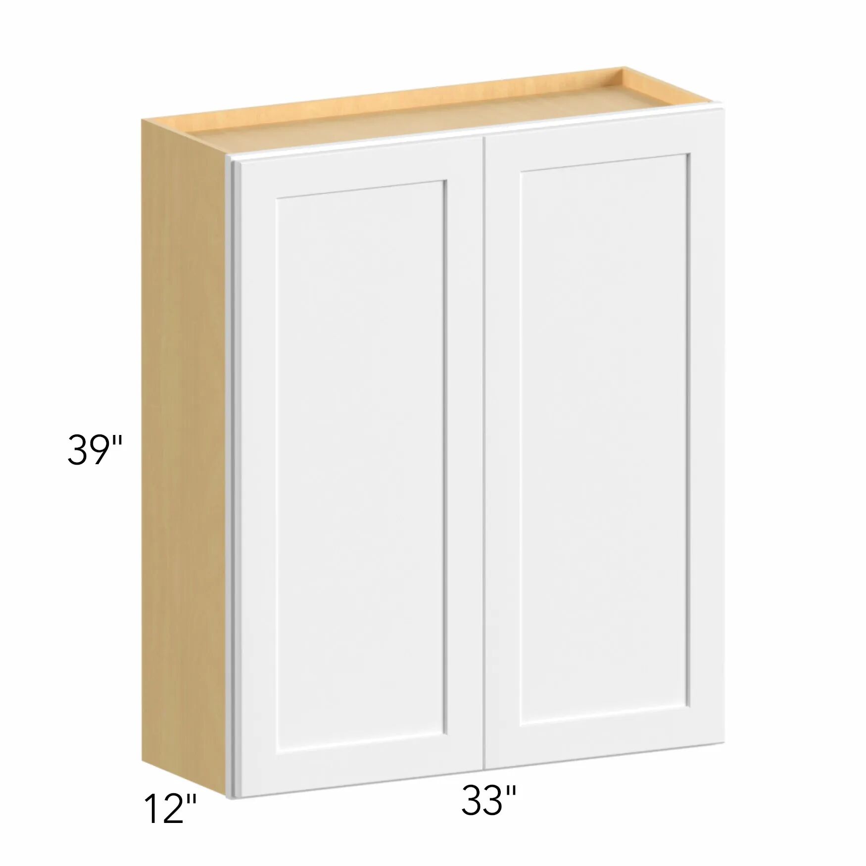 Ovela® Tuscany Blanco 33"W x 39"H x 13"D Wall Cabinet (W3339)