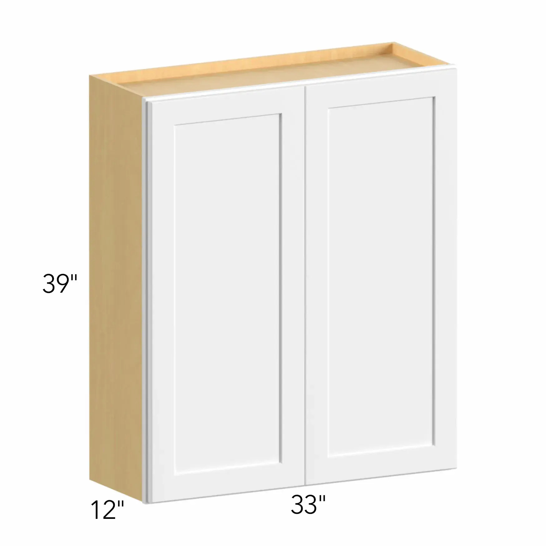 Ovela® Tuscany Blanco 33"W x 39"H x 13"D Wall Cabinet (W3339)