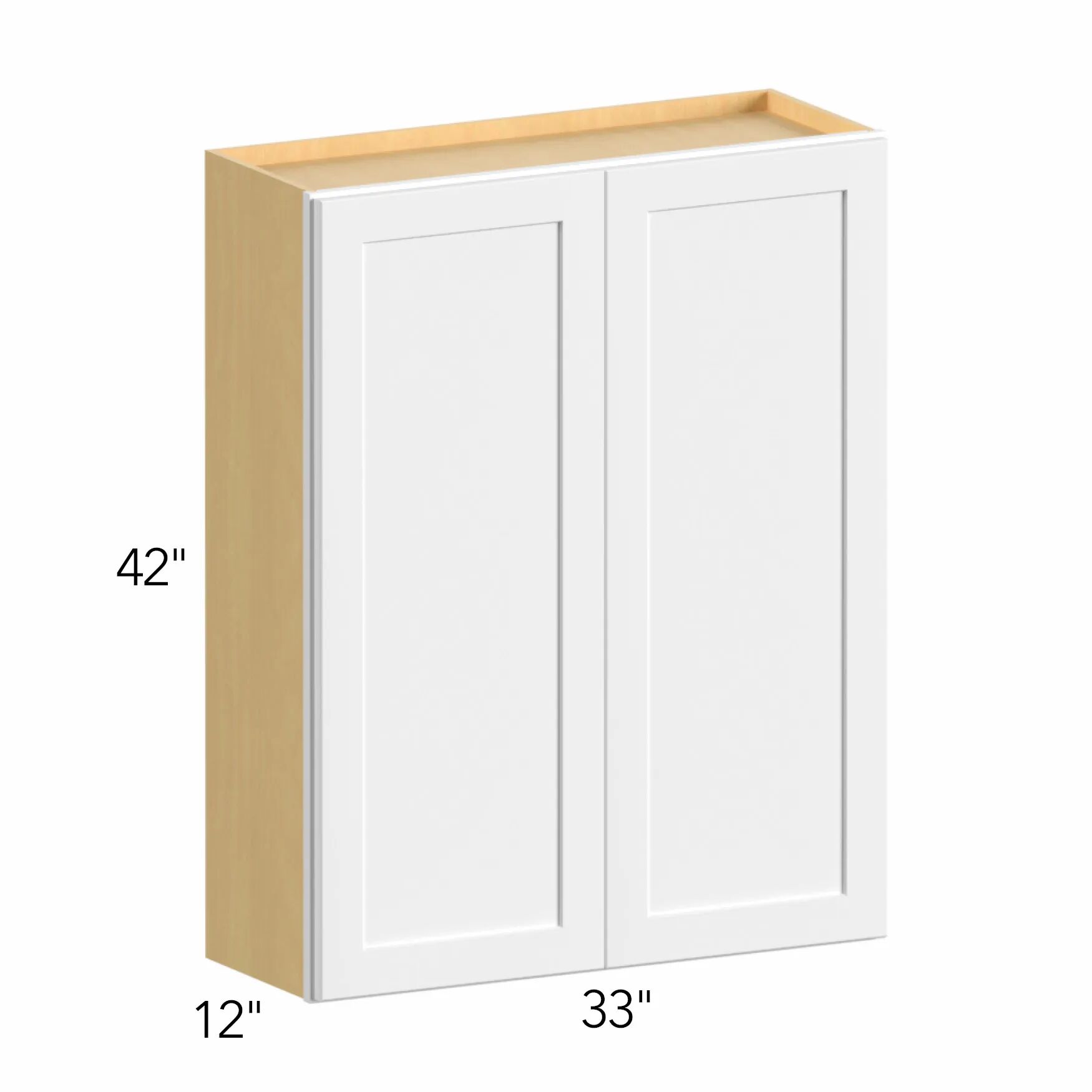 Allure® Echo Dove 33"W x 42"H x 12"D Wall Cabinet (W3342)