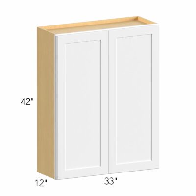 Allure® Echo Dove 33"W x 42"H x 12"D Wall Cabinet (W3342)