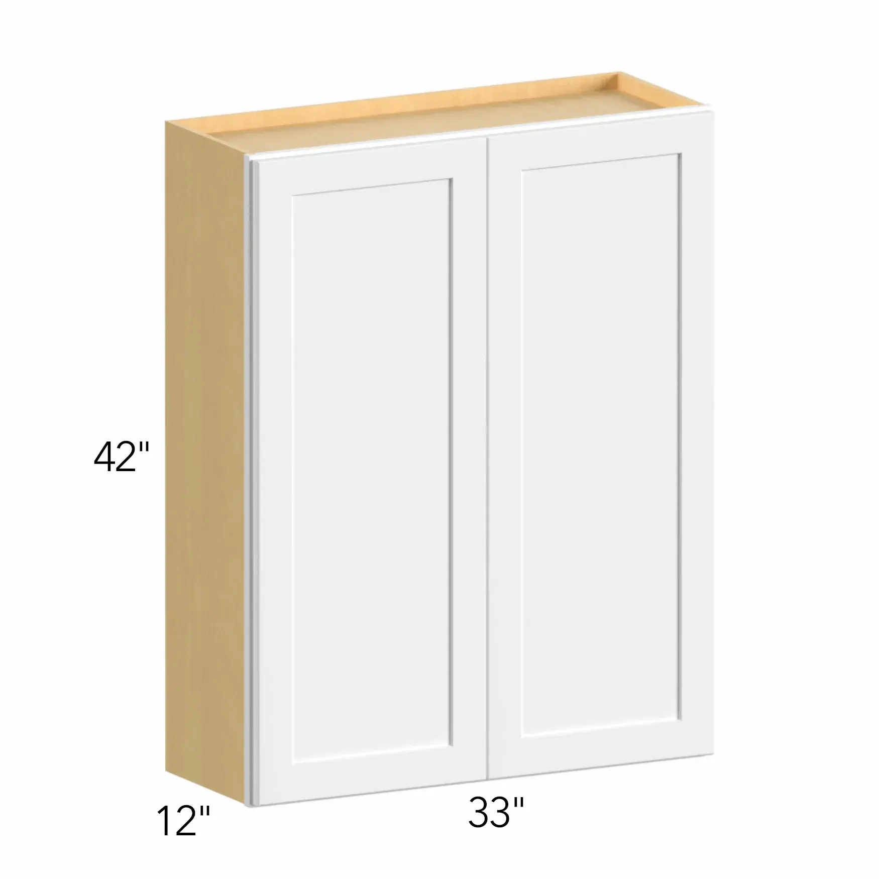 Allure® Echo Dove 33"W x 42"H x 12"D Wall Cabinet (W3342)