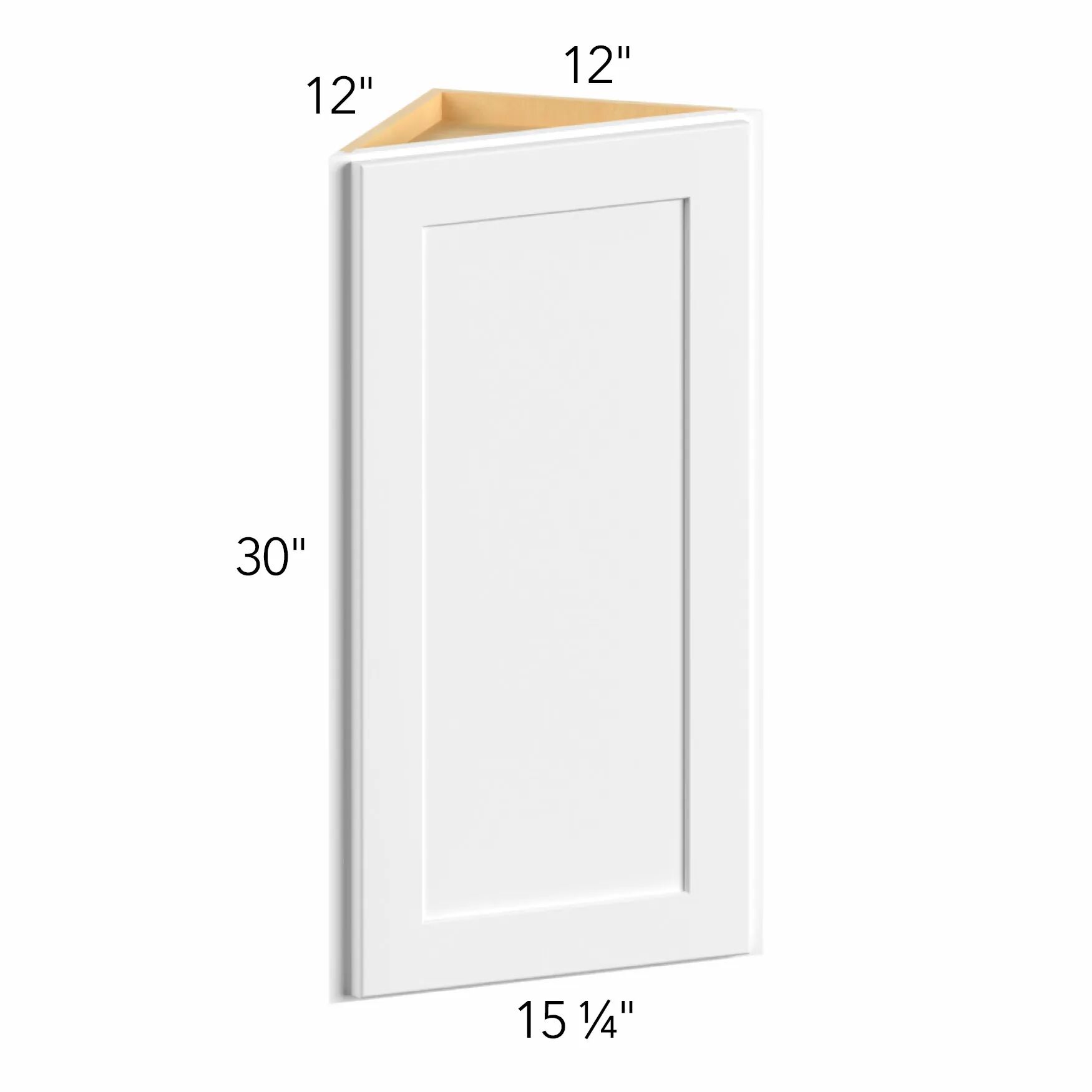 Allure® Echo Dove 12"W x 30"H x 12"D Wall Angle End Cabinet (WAE1230)