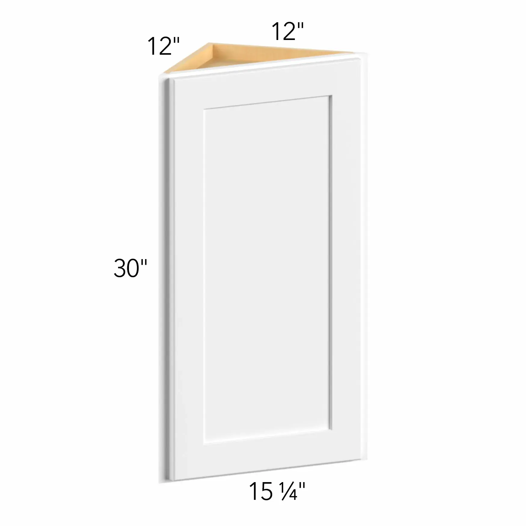 Allure® Echo Dove 12"W x 30"H x 12"D Wall Angle End Cabinet (WAE1230)