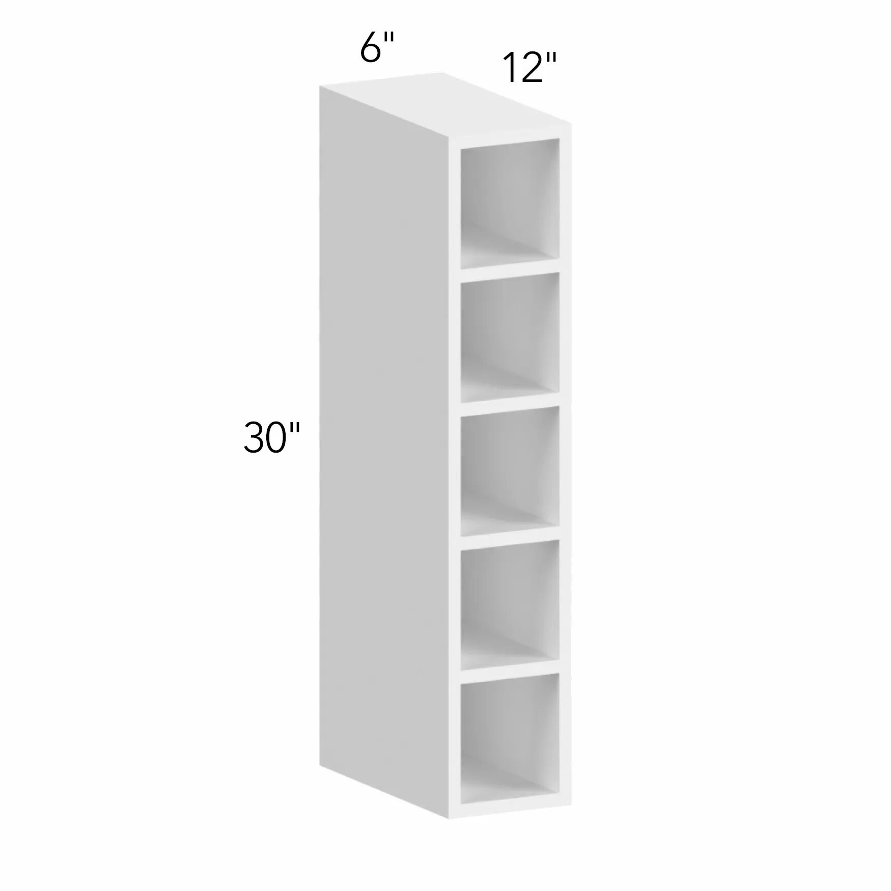 Allure® Echo Dove 6"W x 30"H x 12"D Wall Wine Cube (WC0630)