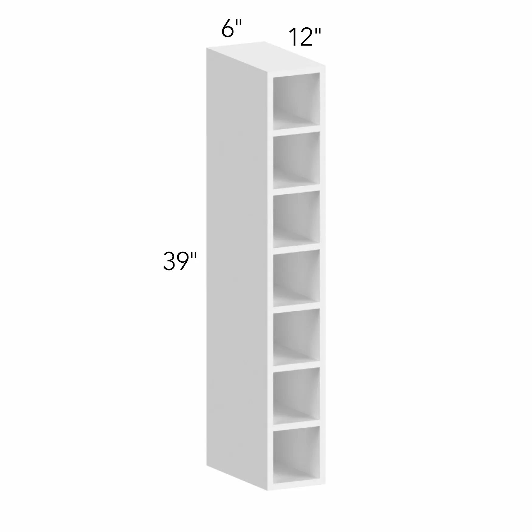 Allure® Galaxy Timber 6"W x 39"H x 12"D Wall Wine Cube (WC0639)
