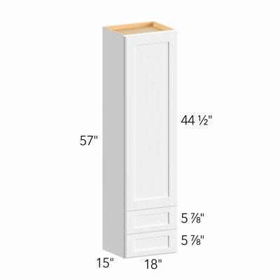 Allure® Galaxy Desert Oak 18"W x 57"H x 15"D Wall Cabinet with Drawers (WD1857)