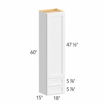 Allure® Echo Timber 18"W x 60"H x 15"D Wall Cabinet with Drawers (WD1860)